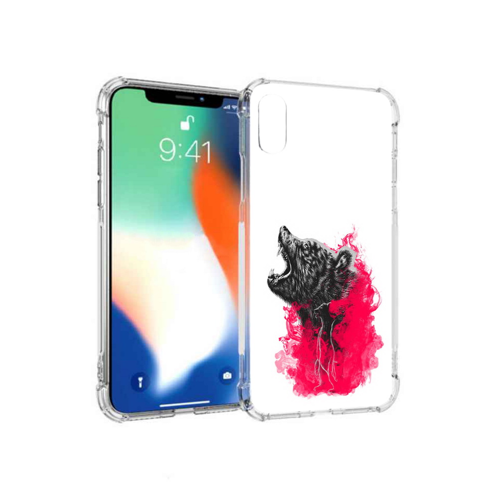 

Чехол MyPads Tocco для Apple iPhone XS Max медведь в дымке (PT117540.614.463), Прозрачный, Tocco
