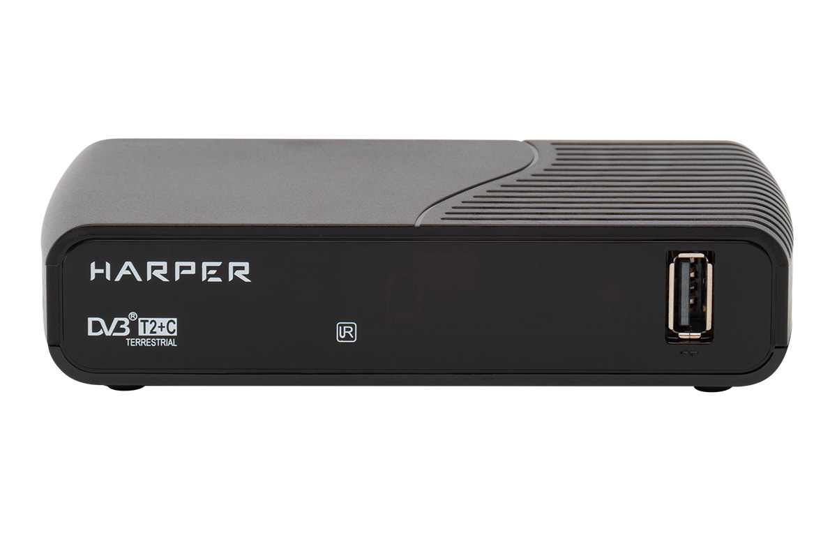 фото Dvb-t2 приставка harper hdt2-1130 black