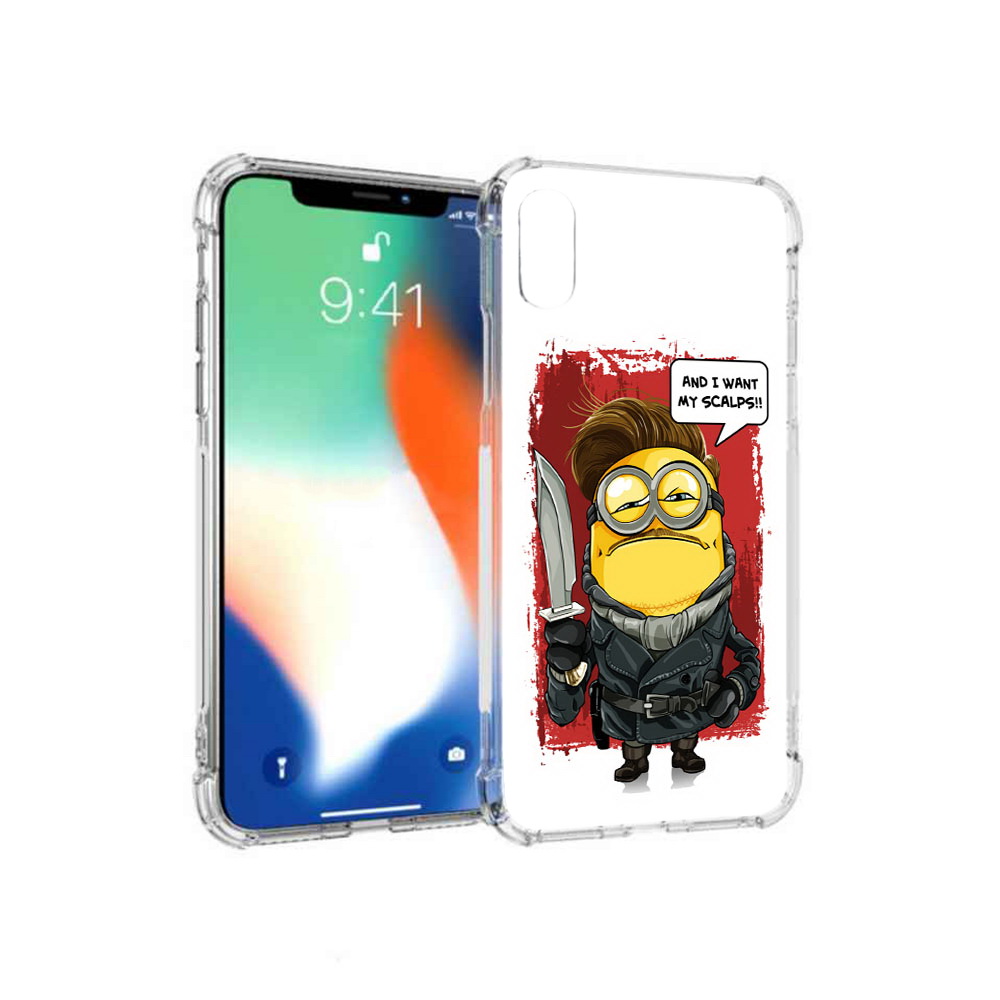 

Чехол MyPads Tocco для Apple iPhone XS Max миньон убийца (PT117540.614.477), Прозрачный, Tocco