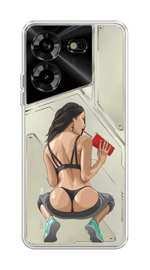 

Чехол на Tecno Pova 5 "Сочные булочки", Бежевый;красный;черный, 303950-6