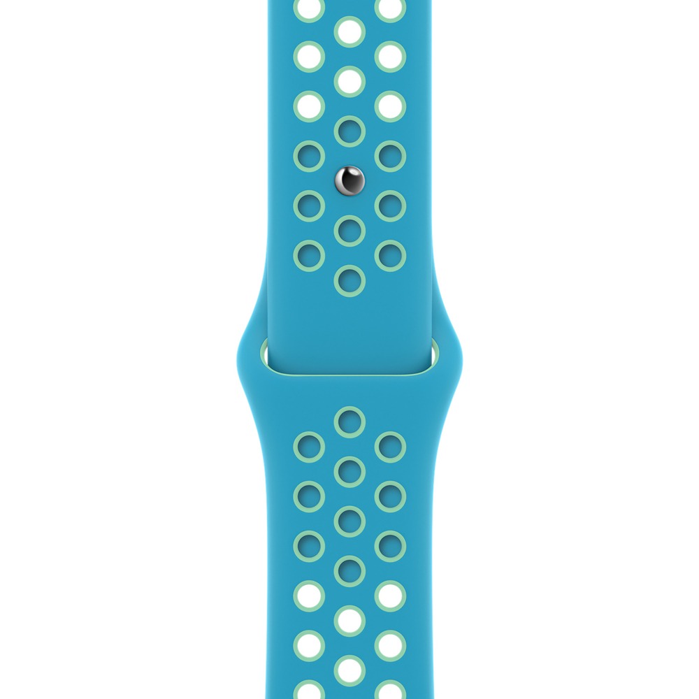 

Ремешок Apple для Watch 44mm Chlorine Blue/Green Glow Nike SpBand Regular (MJ6L3ZM/A), 44mm Chlorine Blue/Green Glow Nike SpBand Regular