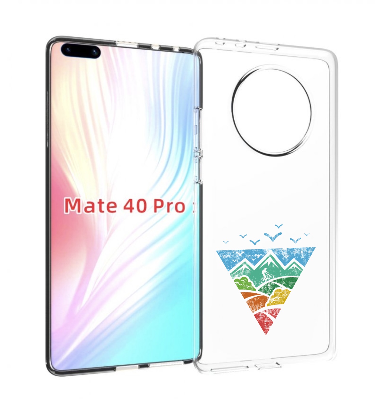 

Чехол MyPads Лес земля море чайки для Huawei Mate 40 Pro (NOH-NX9), Прозрачный, Tocco