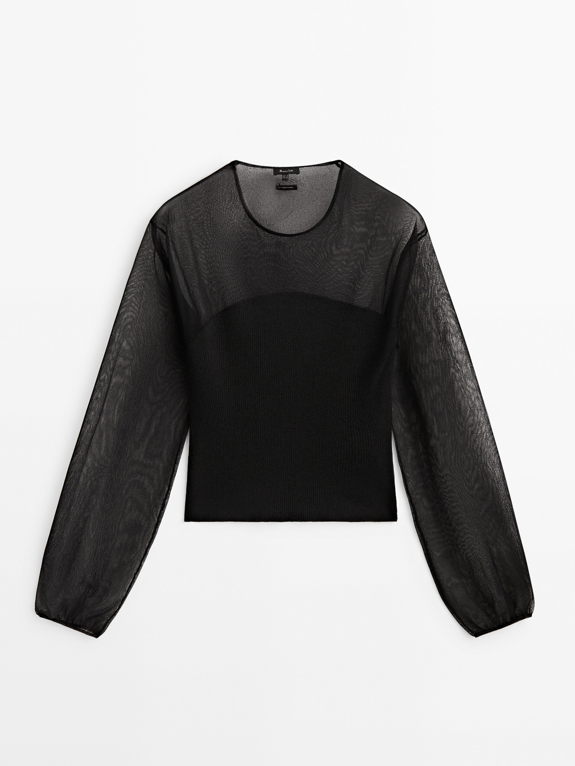 

Блуза женская Massimo Dutti 05739685800 черная L, 05739685800