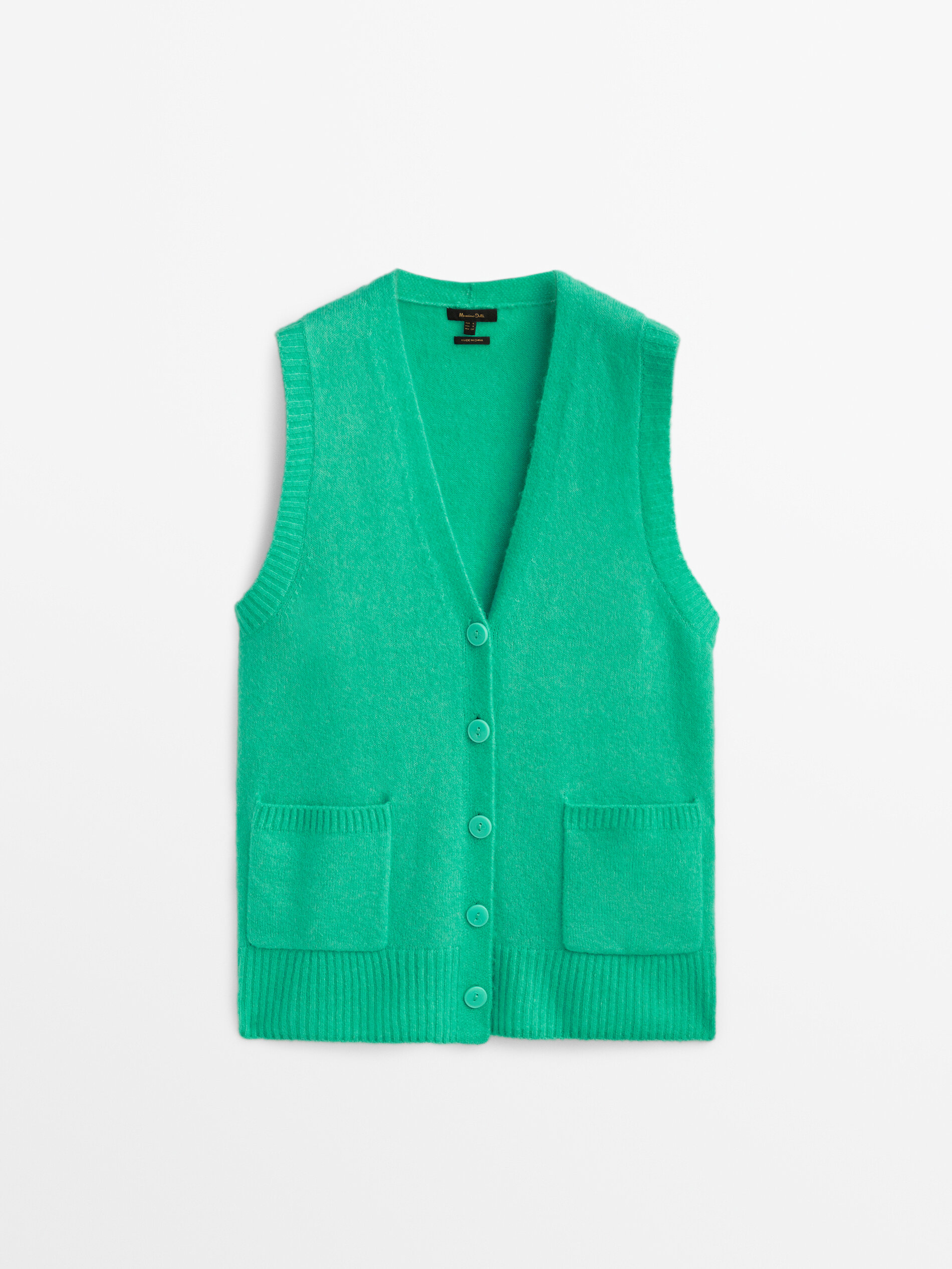 

Топ женский Massimo Dutti 05741507571 зеленый L, 05741507571