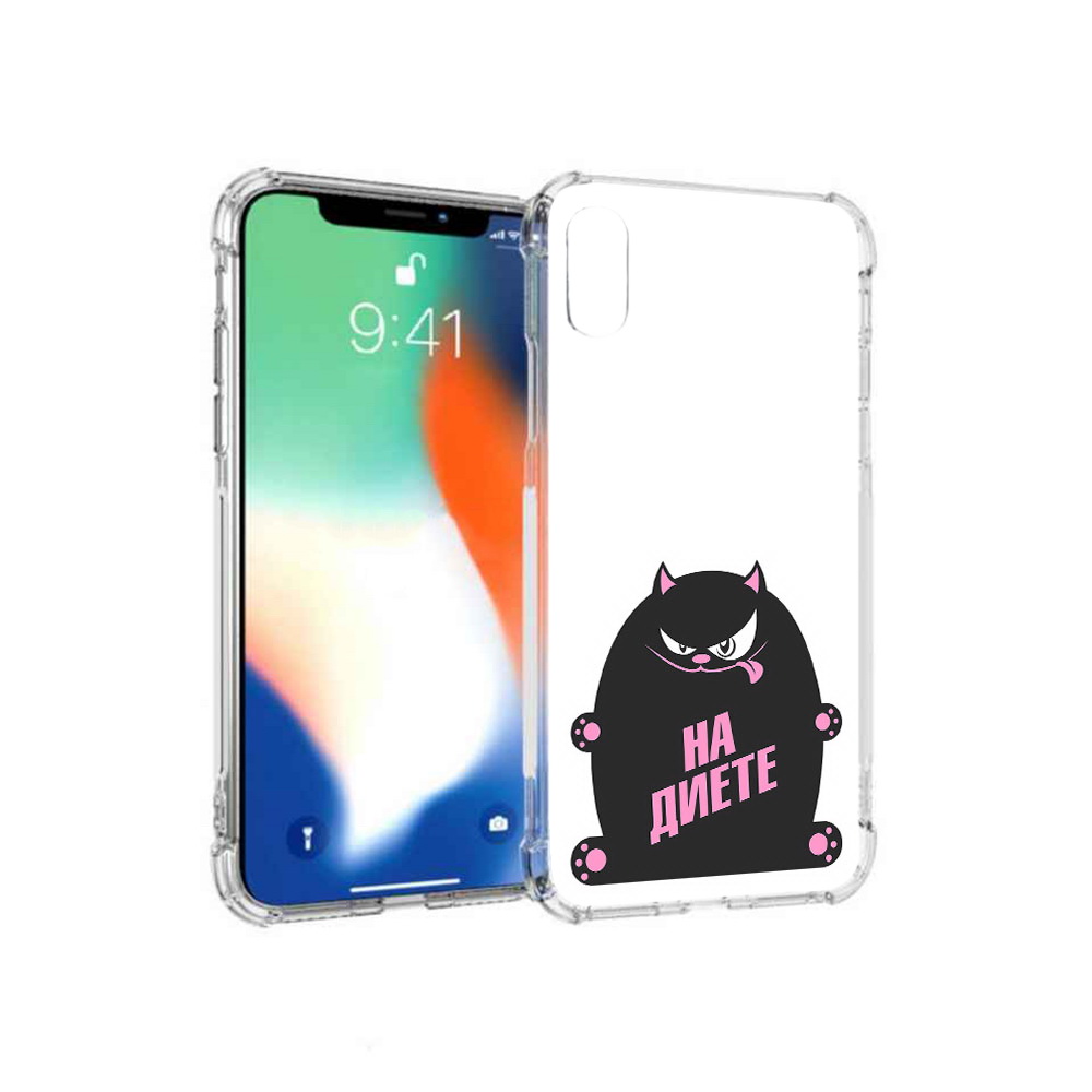 

Чехол MyPads Tocco для Apple iPhone XS Max на диете (PT117540.614.492), Прозрачный, Tocco