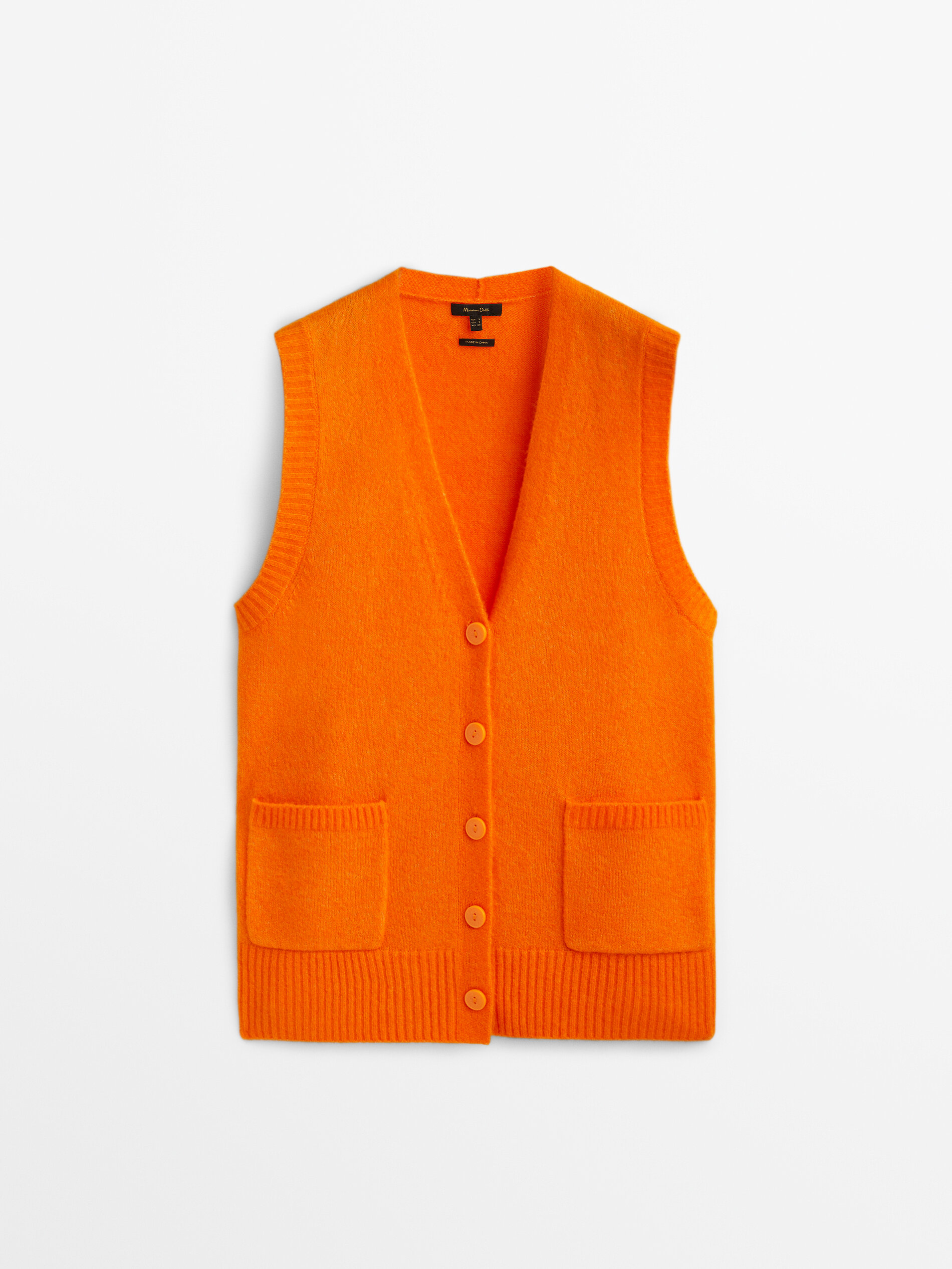 

Топ женский Massimo Dutti 05741507615 оранжевый L, 05741507615