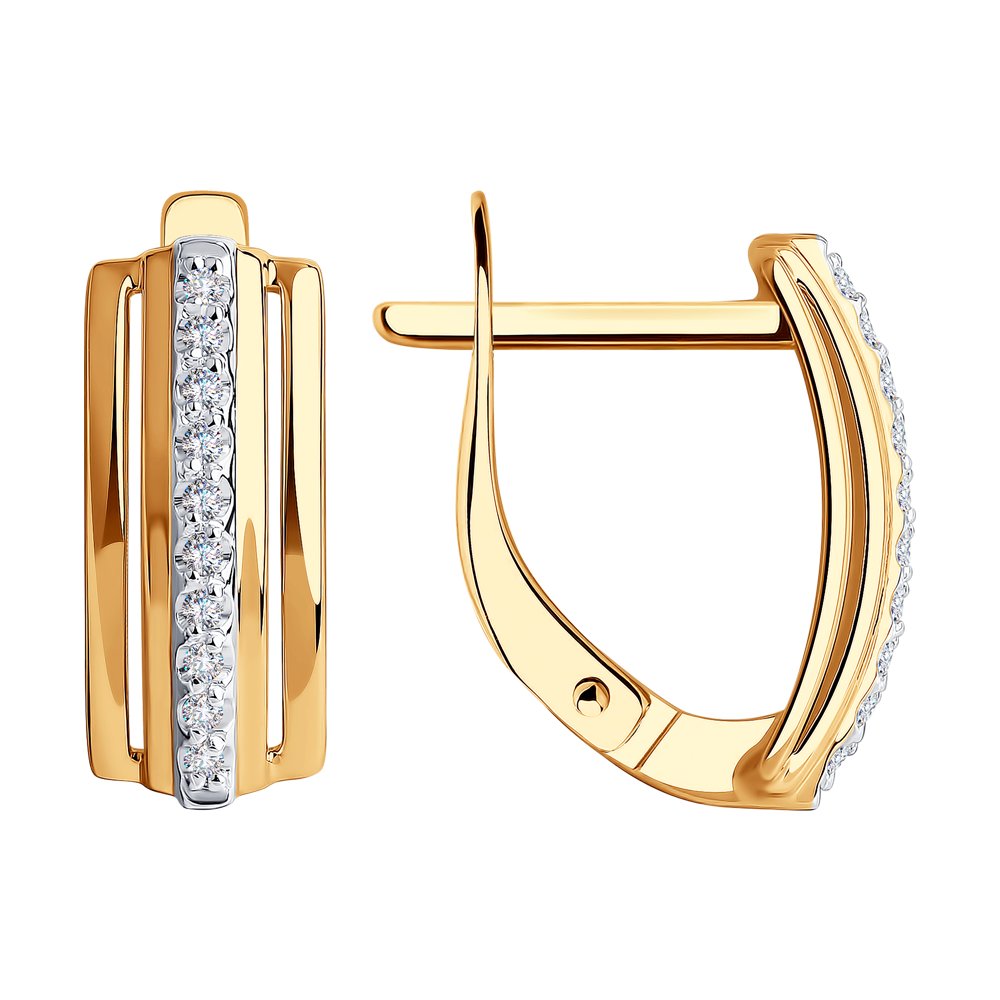 

Серьги из золота SOKOLOV 028938, фианит, 028938