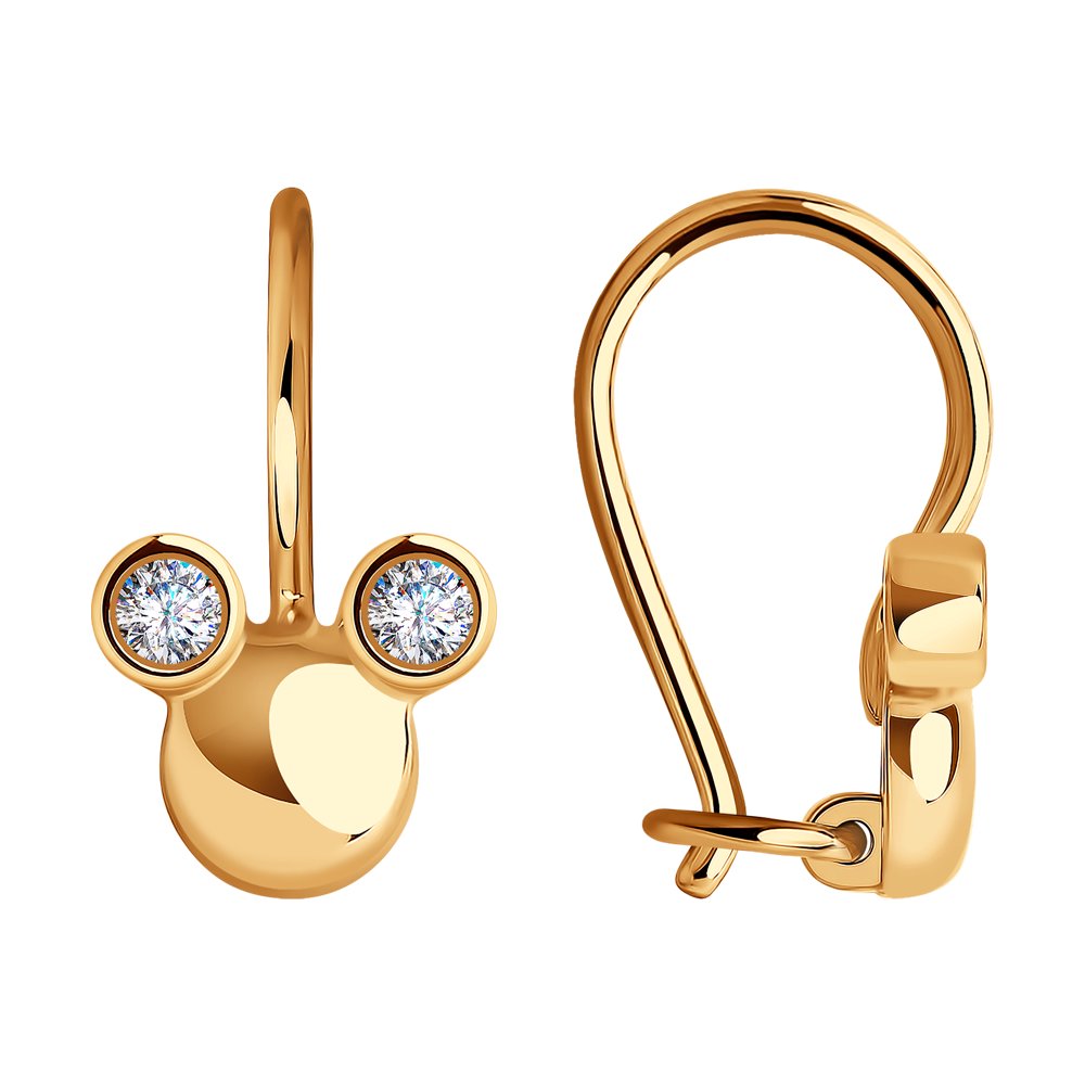 

Серьги женские из золота SOKOLOV 029149, фианит, 029149