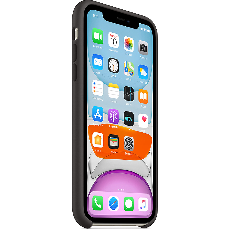 

Силиконовый чехол Silicone Case для iPhone 11, черный, Apple iPhone 11