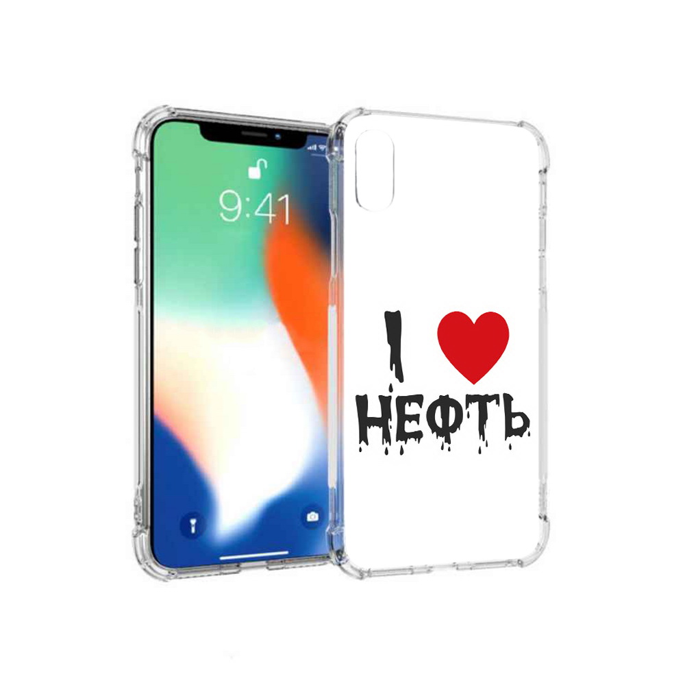 

Чехол MyPads Tocco для Apple iPhone XS Max нефть (PT117540.614.522), Прозрачный, Tocco