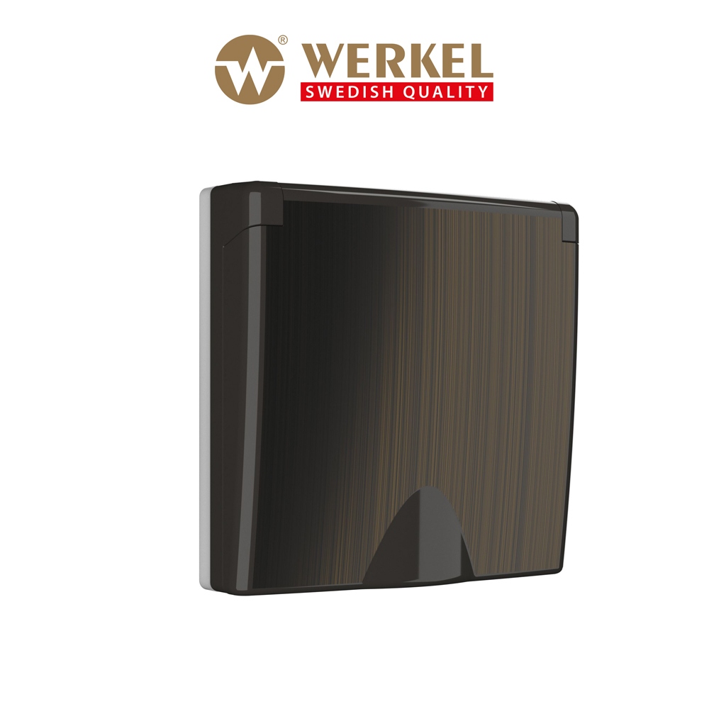 

Накладка для влагозащищенной розетки с крышкой Werkel W1179212 IP44 бронзовый