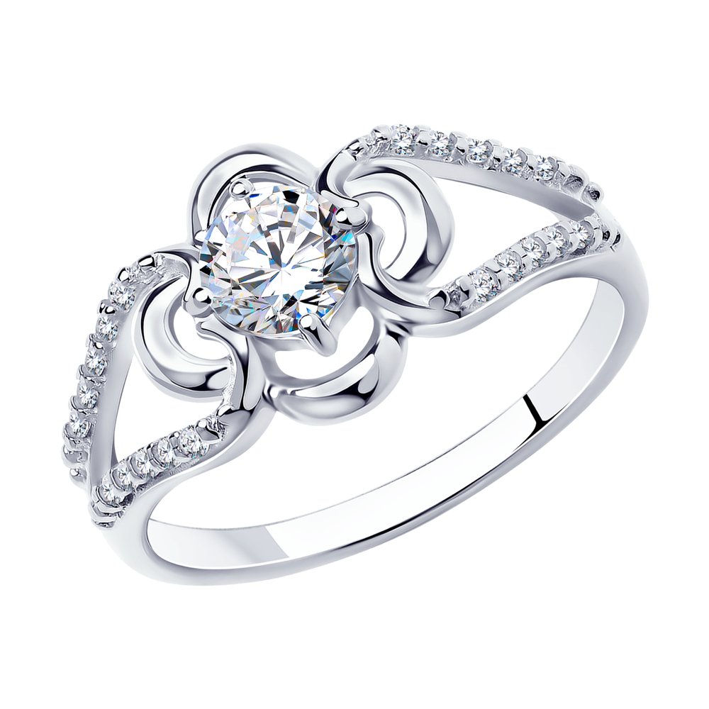 

Кольцо из серебра с фианитом р. 18.5 Diamant 94-110-00735-1, 94-110-00735-1