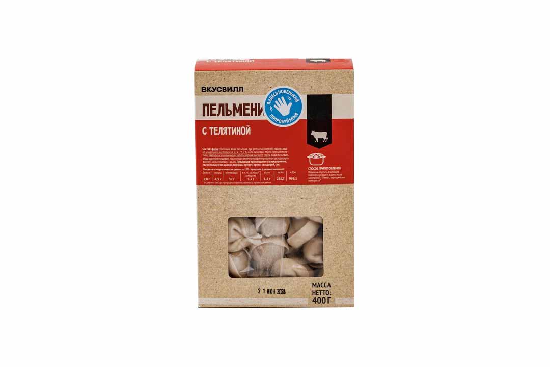 

Пельмени ВкусВилл с телятиной 400 г