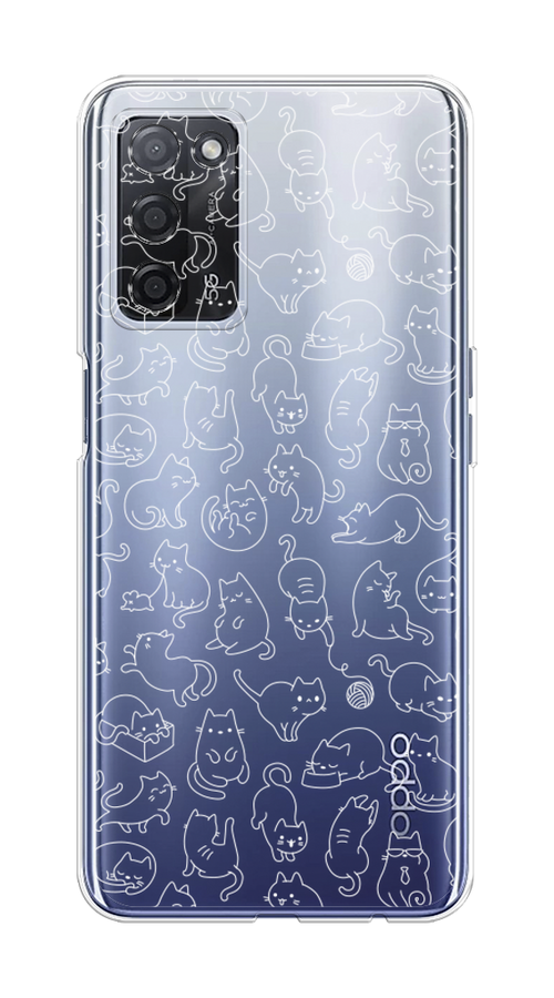 

Чехол Awog на Oppo A55 5G "Шкодливые котики", Разноцветный, 256250-2