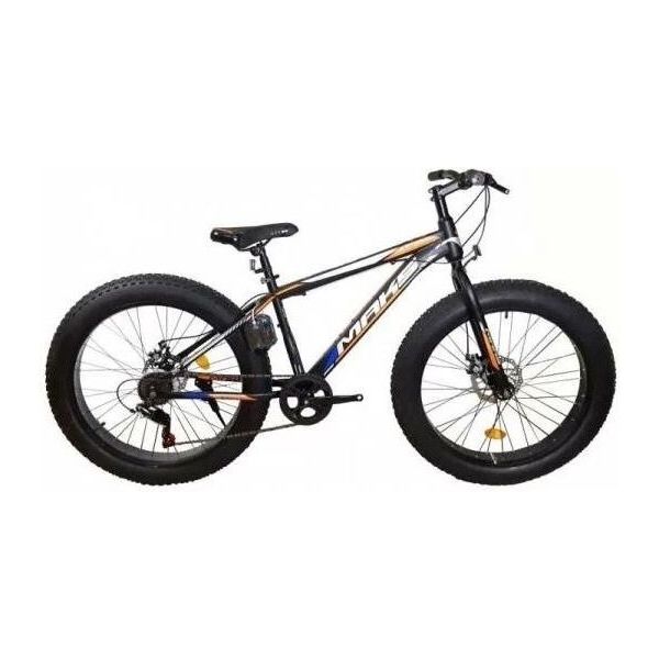 

Велосипед MAKS BIG MD ФЭТБАЙК (ALU рама) (7-ск.) (рама 18) черный/оранжевый, колеса 26"
