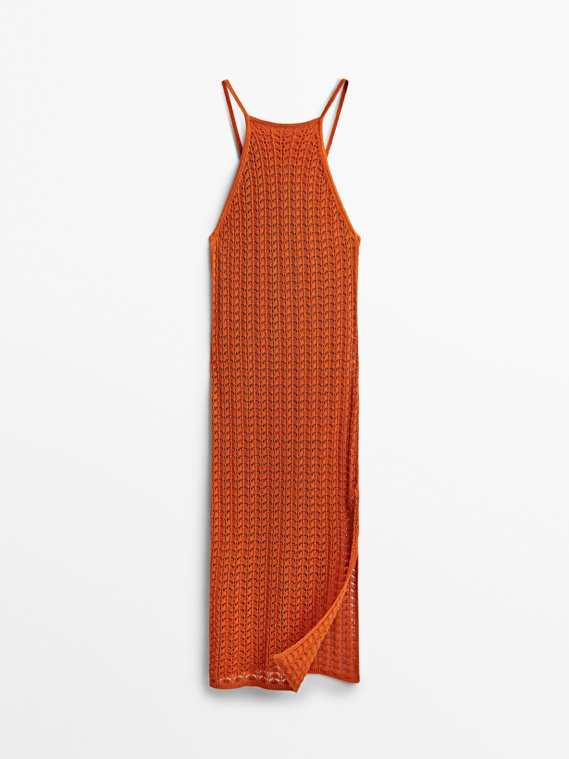 

Платье женское Massimo Dutti 06604607615 оранжевое L, 06604607615