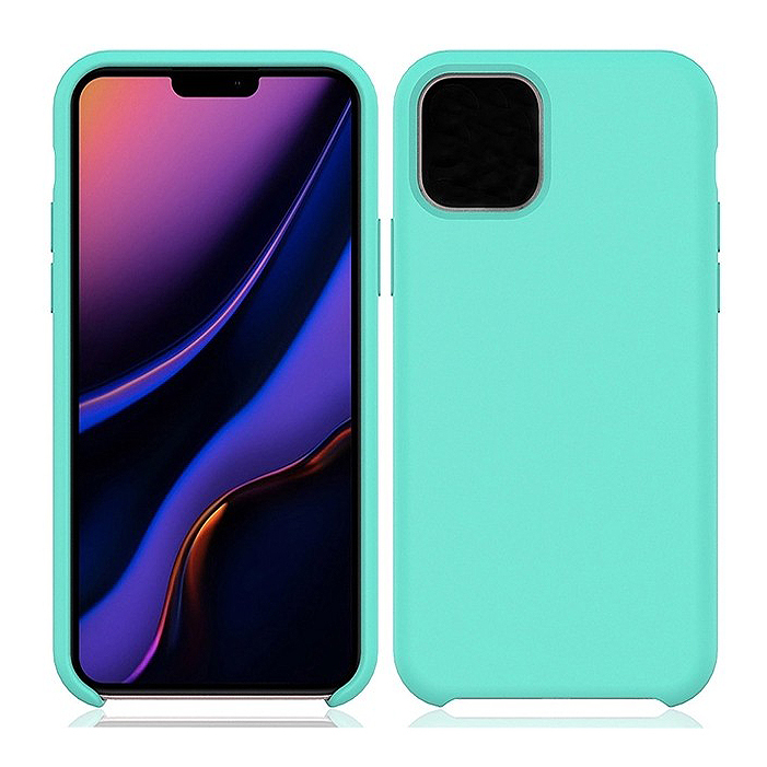 фото Силиконовый чехол silicone case для iphone 11, бирюзовый grand price