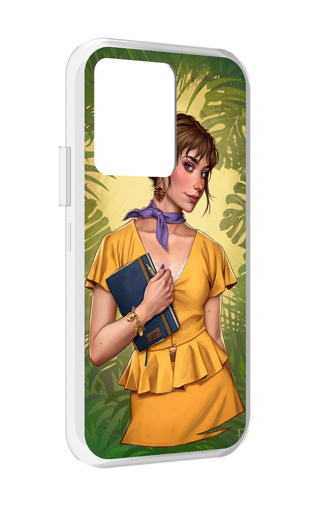 

Чехол MyPads девушка-в-зелени женский для Vivo iQOO 10, Прозрачный, Tocco