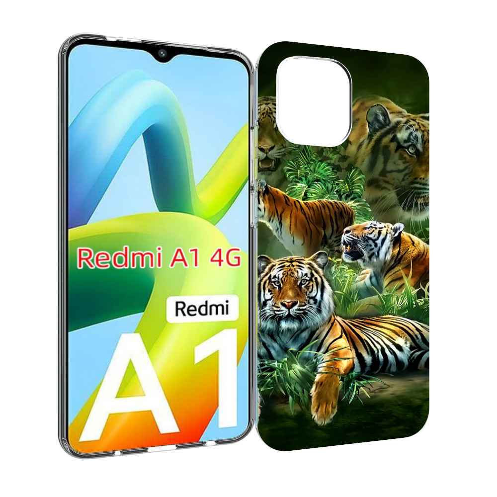 

Чехол MyPads Тигры для Xiaomi Redmi A1, Прозрачный, Tocco