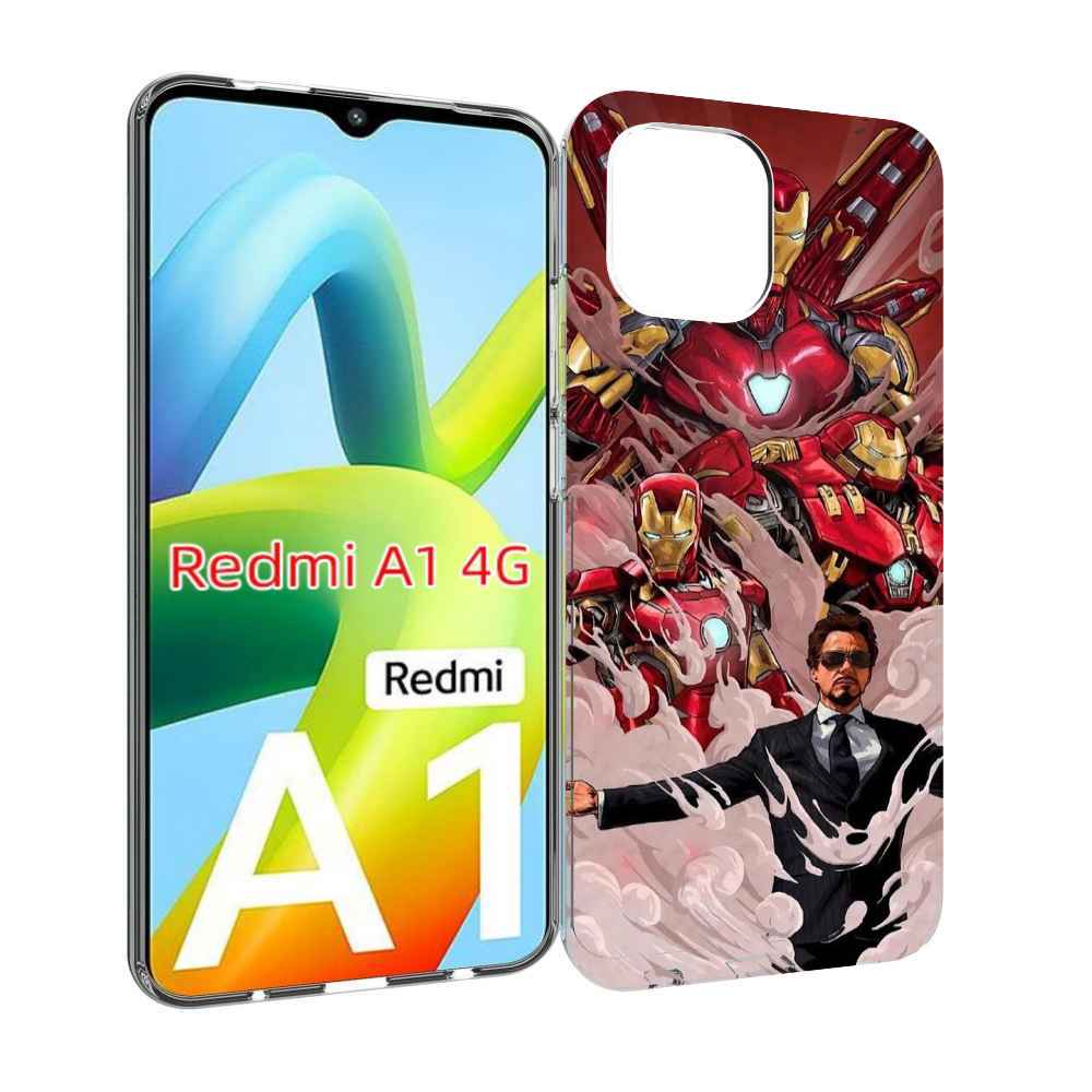 

Чехол MyPads Тони-Старк-и-костюмы для Xiaomi Redmi A1, Прозрачный, Tocco