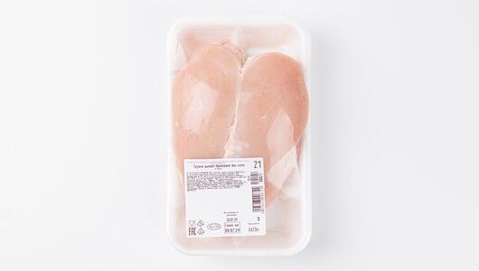 

Грудка цыплят - бройлеров без кожи охлажденная