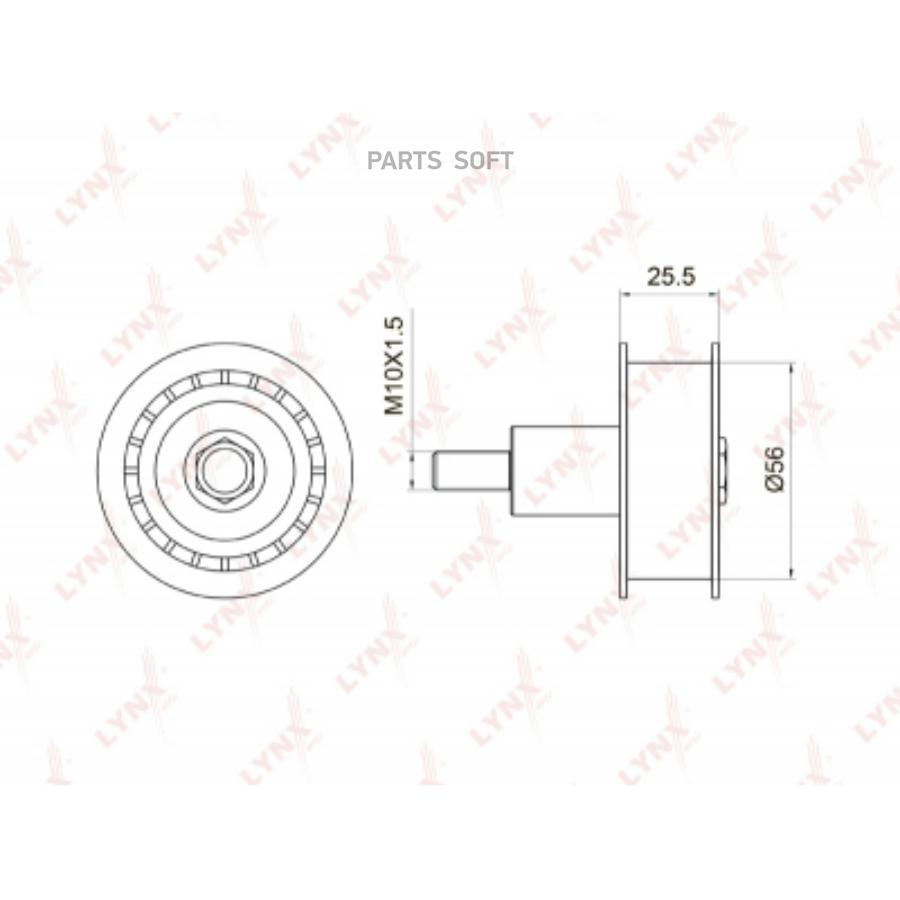 

LYNXAUTO PB3029 Ролик обводной ремня ГРМ