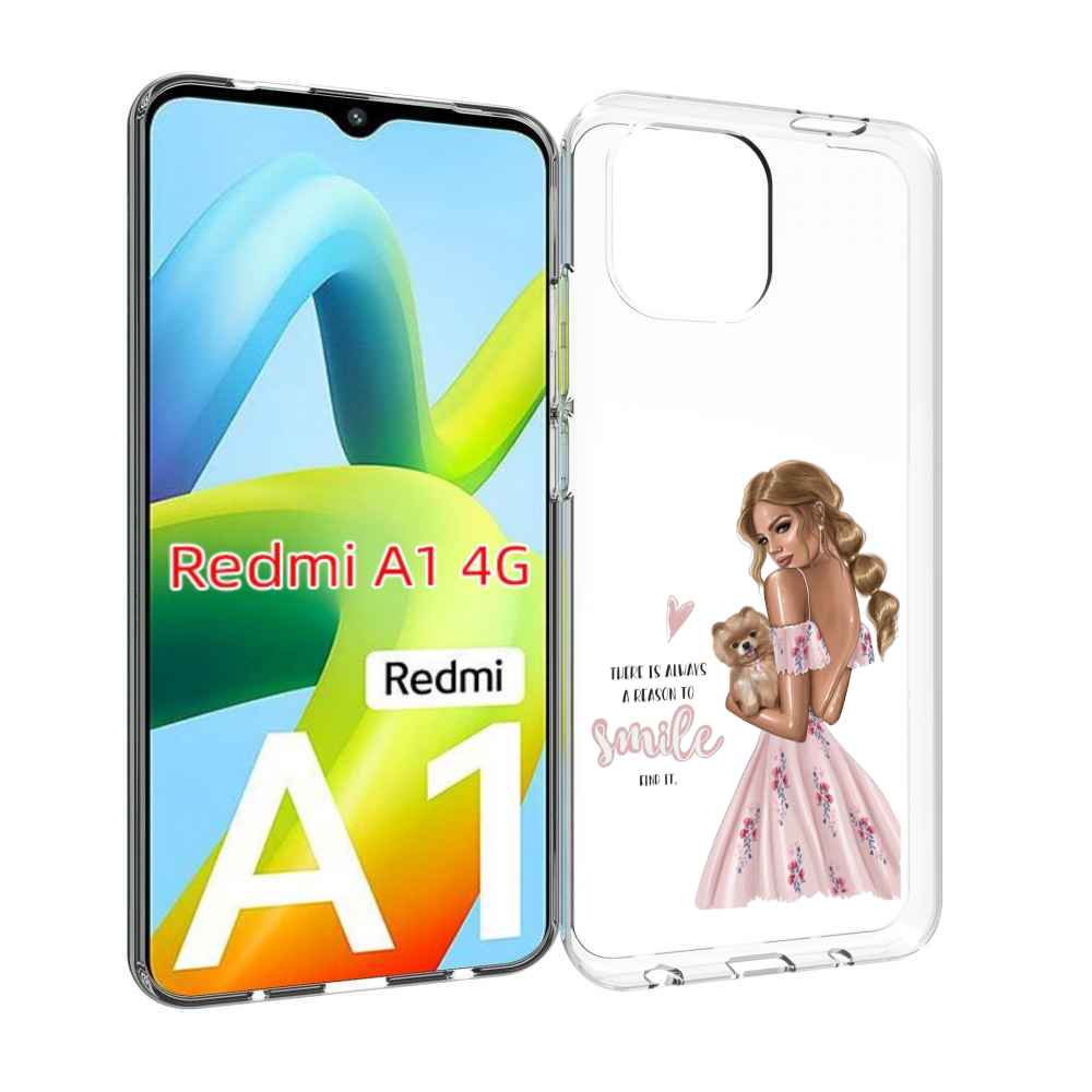 

Чехол MyPads Улыбайся-чаще женский для Xiaomi Redmi A1, Прозрачный, Tocco