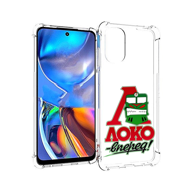 

Чехол MyPads ФК локо вперед для Motorola Moto E32, Прозрачный, Tocco