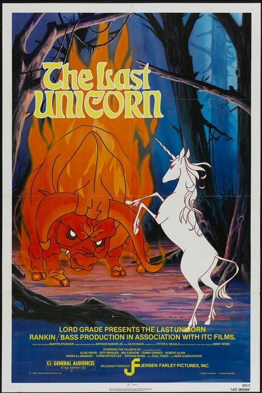 

Постер к мультфильму "Последний единорог" (The Last Unicorn) Оригинальный 68,6x104,1 см