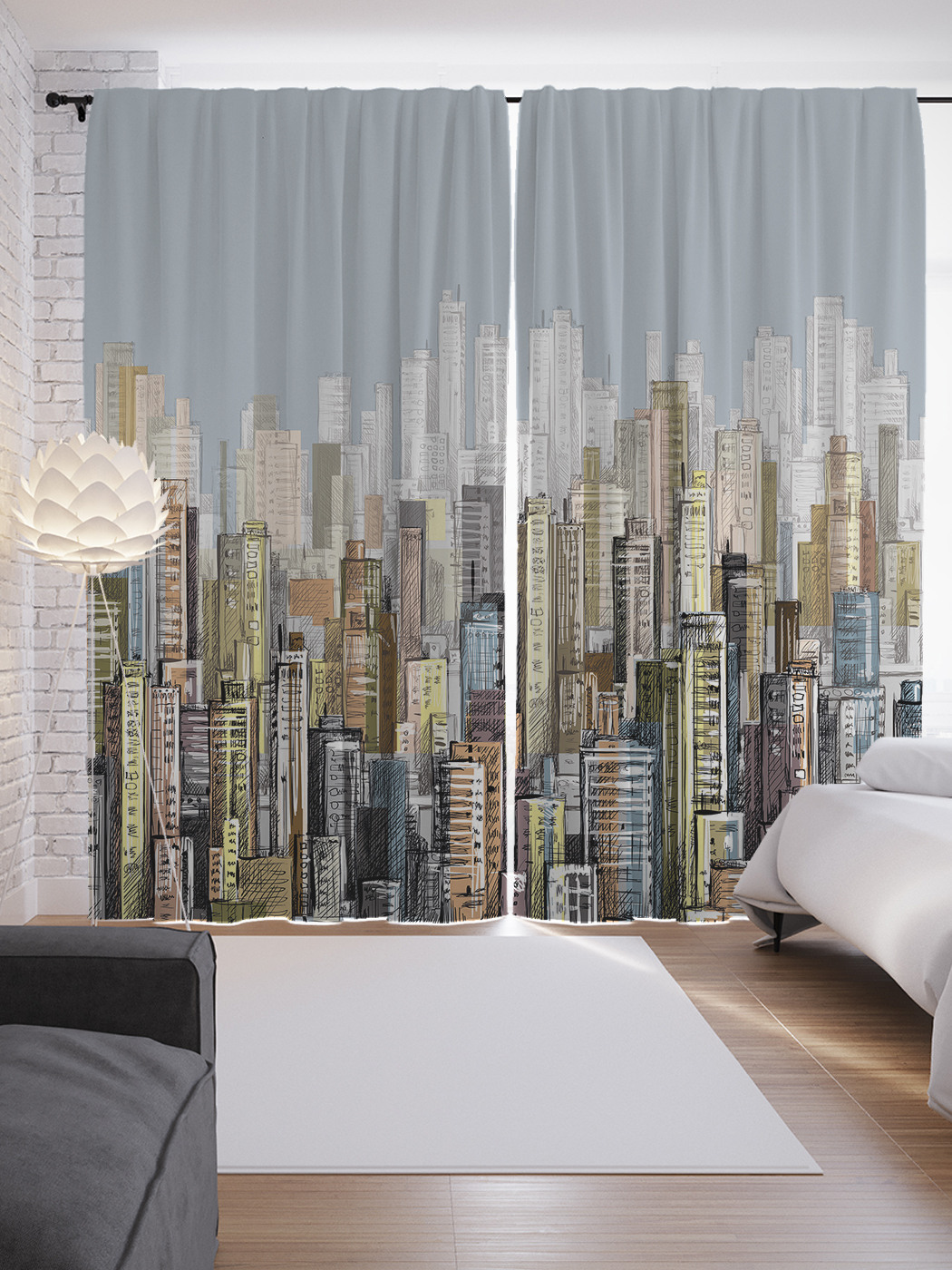 

Шторы JoyArty с фотопечатью "Высота небоскребов" из сатена, 290х265 см, Высота небоскребов