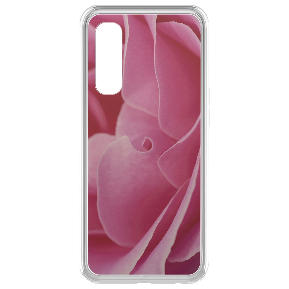 

Чехол-накладка Krutoff Clear Case Лепестки для Realme 7