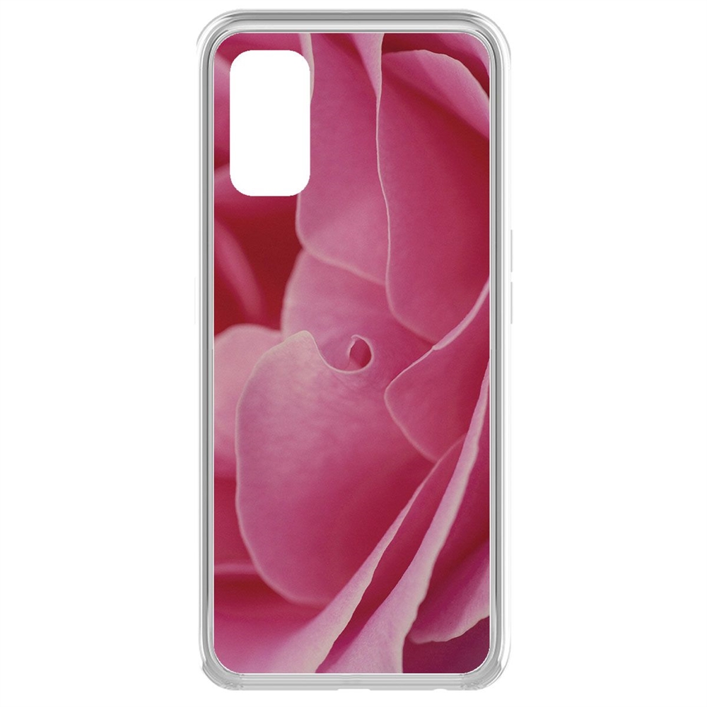 

Чехол-накладка Krutoff Clear Case Лепестки для Realme 7 Pro