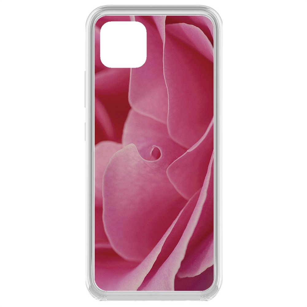 

Чехол-накладка Krutoff Clear Case Лепестки для Realme C11
