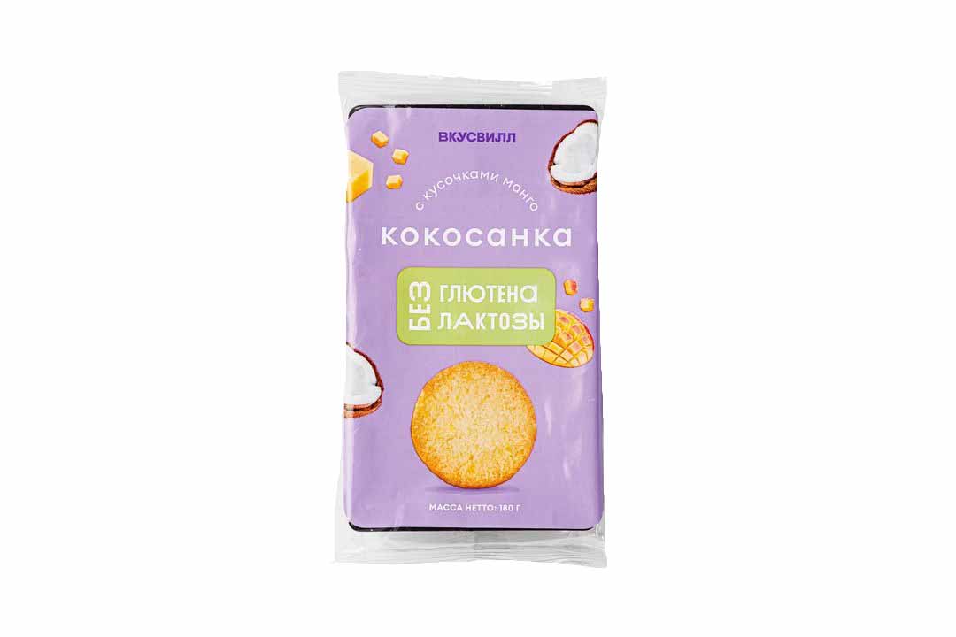 

Печенье ВкусВилл Кокосанка с кусочками манго 180 г