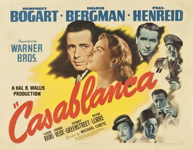 

Постер к фильму "Касабланка" (Casablanca) 50x70 см