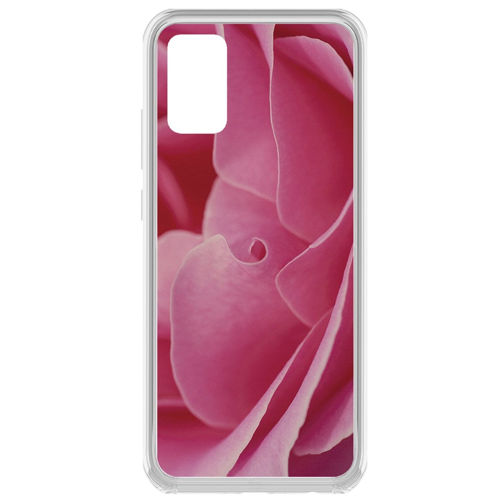 

Чехол-накладка Krutoff Clear Case Лепестки для Samsung Galaxy A02s (A025), Прозрачный