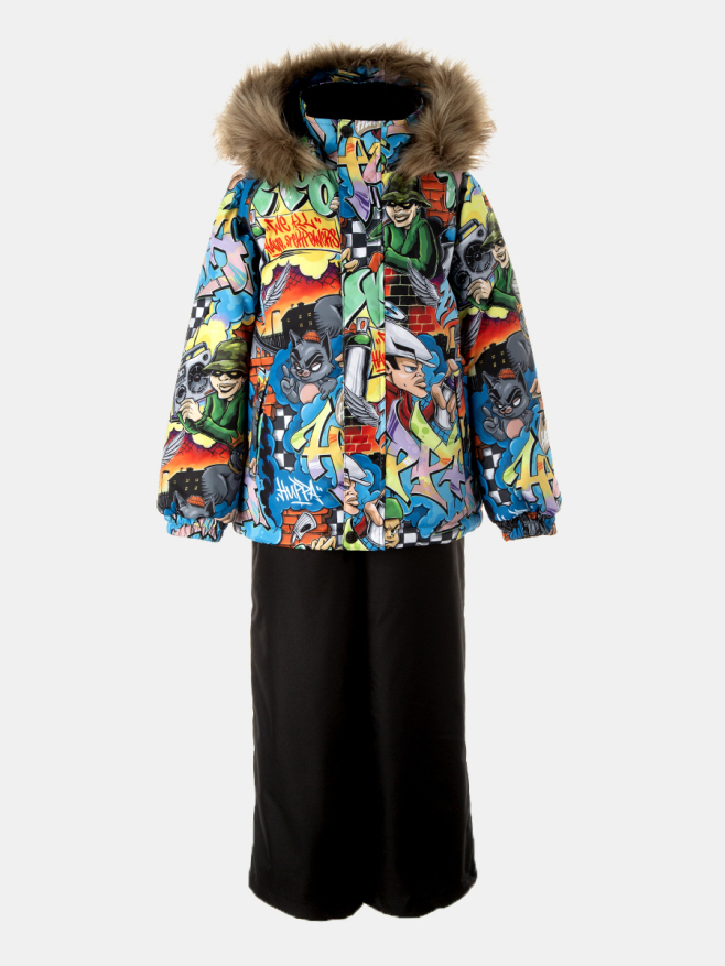 

Комплект верхней одежды детский Huppa Winter, 42599-разноцветный рисунок черный, 110, Winter