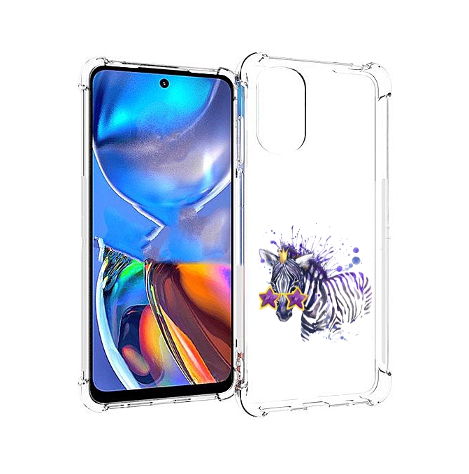 

Чехол MyPads акварельная зебра для Motorola Moto E32, Прозрачный, Tocco