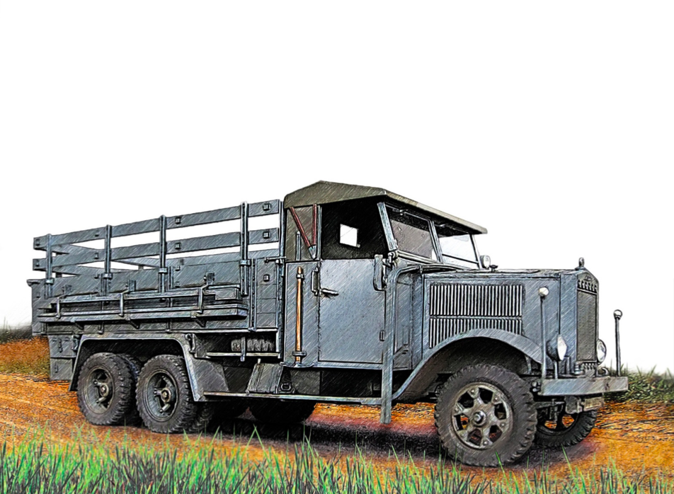 

QD35030 3D Декаль интерьера кабины Krupp L3H163 для модели ICM, Однотонный