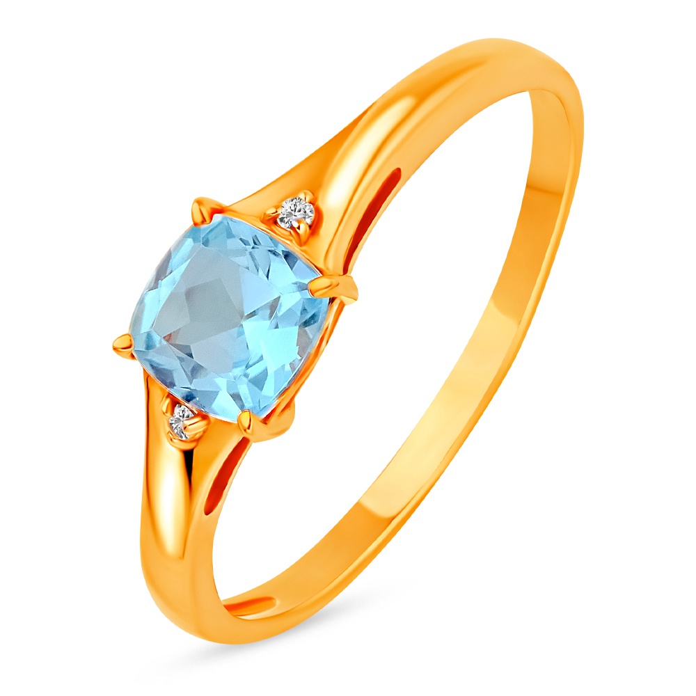 

Кольцо из золота р. , 585Gold 201014172, топаз\фианит, 201014172