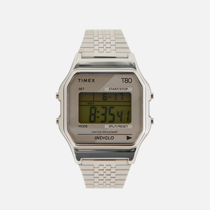 

Наручные часы Timex T80 серебряный, Размер, T80