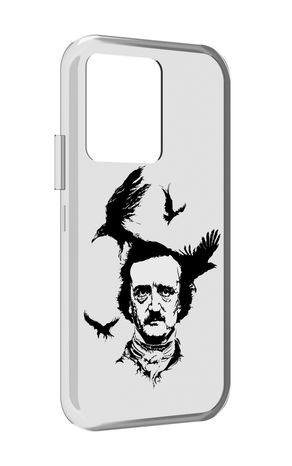 

Чехол MyPads Эдгар Аллан черно белый для Vivo iQOO 10, Прозрачный, Tocco