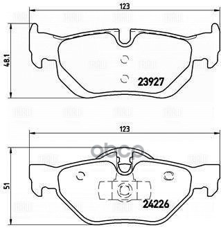 

Колодки Тормозные Bmw E81/E87/E90/E91/E84 X1 Задние С Датч. Trialli арт. PF4142