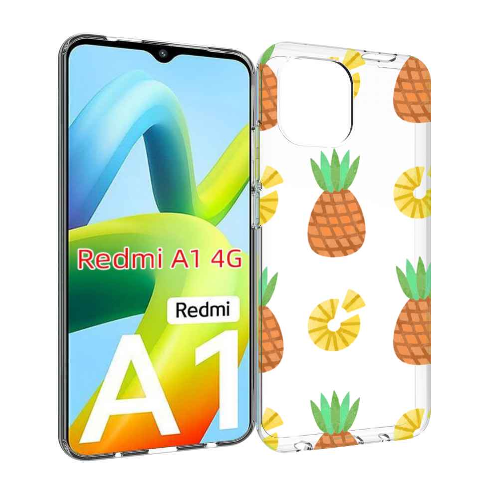 

Чехол MyPads ананасики для Xiaomi Redmi A1, Прозрачный, Tocco