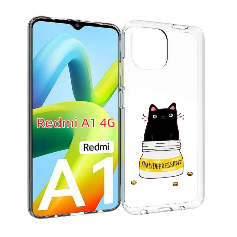 

Чехол MyPads антидепрессант для Xiaomi Redmi A1, Прозрачный, Tocco