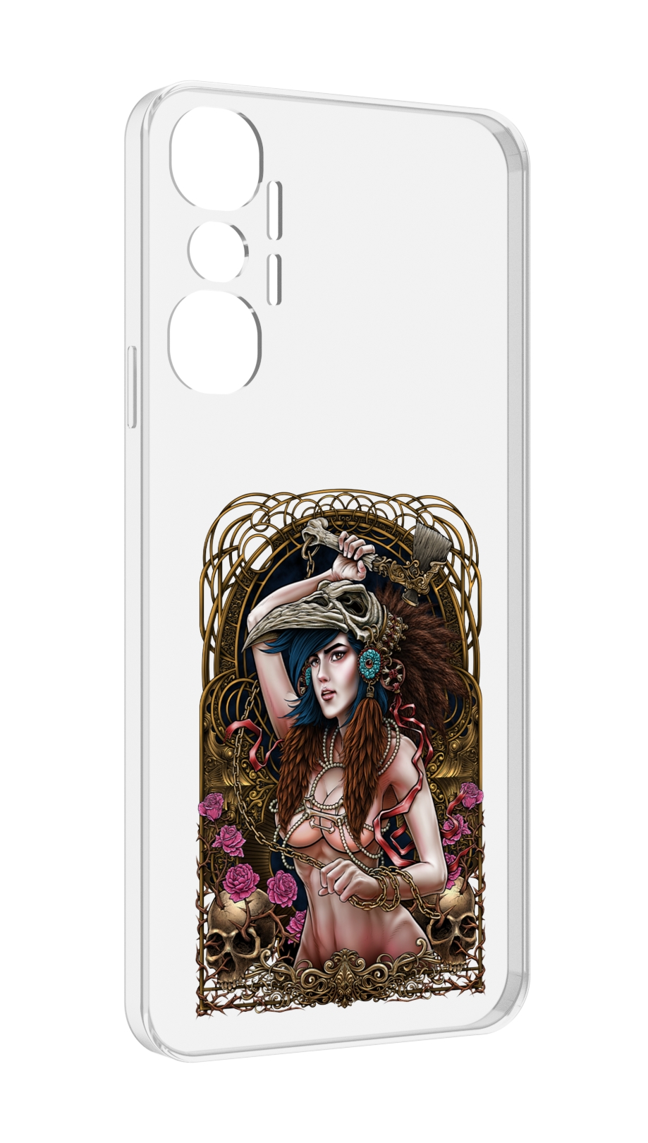 

Чехол MyPads красивая девушка рисунок для Infinix Hot 20 4G, Прозрачный, Tocco