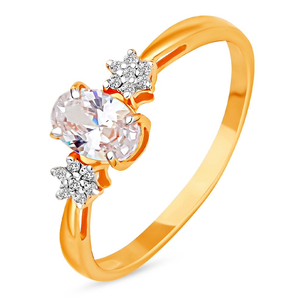 

Кольцо из золота р. , 585Gold 301012019, фианит, 301012019