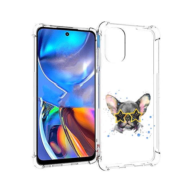 

Чехол MyPads буля в очках для Motorola Moto E32, Прозрачный, Tocco