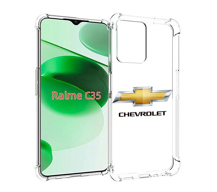 

Чехол MyPads сhevrolet-3 мужской для Realme C35 / Narzo 50A Prime, Прозрачный, Tocco