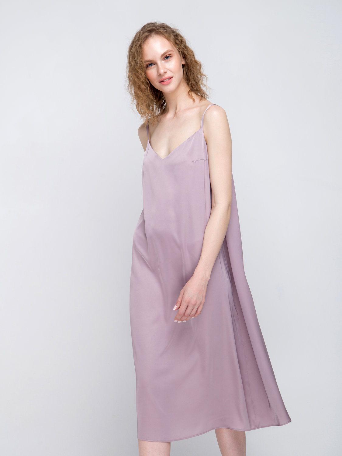 Платье женское Fors ПЛ203 фиолетовое 40 RU